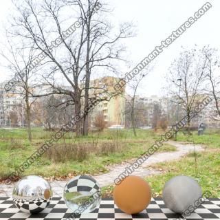 HDR Panorama 360° of Background City Park